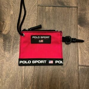 Polo Sport Ralph Lauren Nylon Crossbody Pouch Red